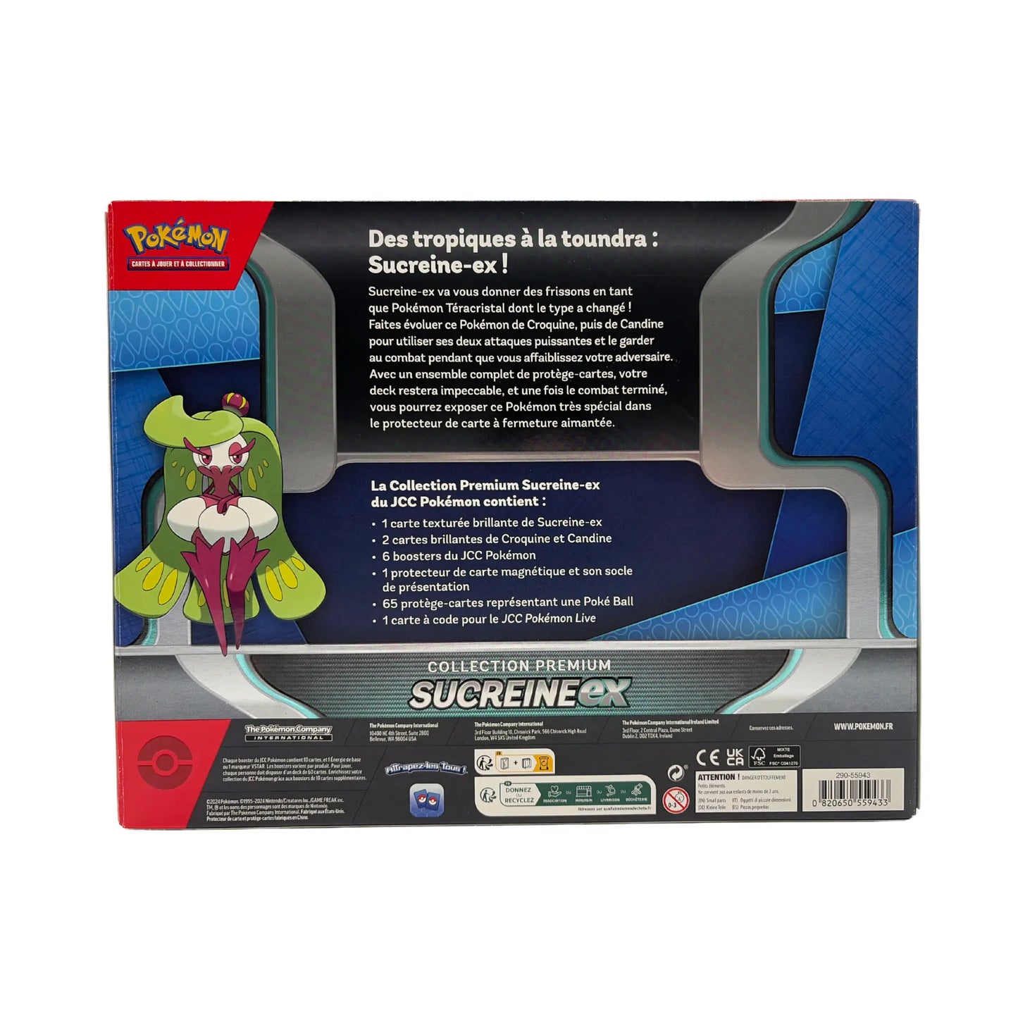 Pokémon – Collection Premium Sucreine-ex (Cartes + 6 Boosters + Accessoires) Pokémon