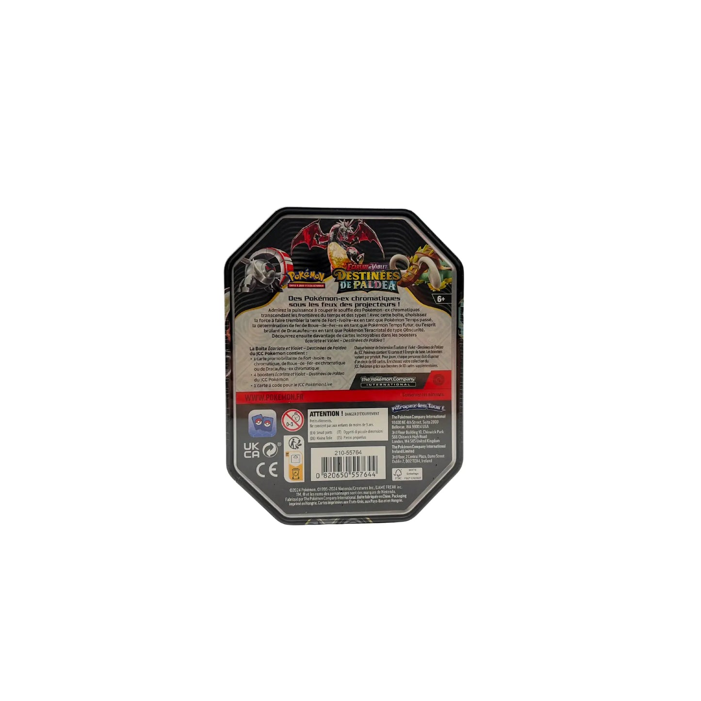 boîte métal Dracaufeu ex shiny – Destinées de Paldea (FR) Pokémon