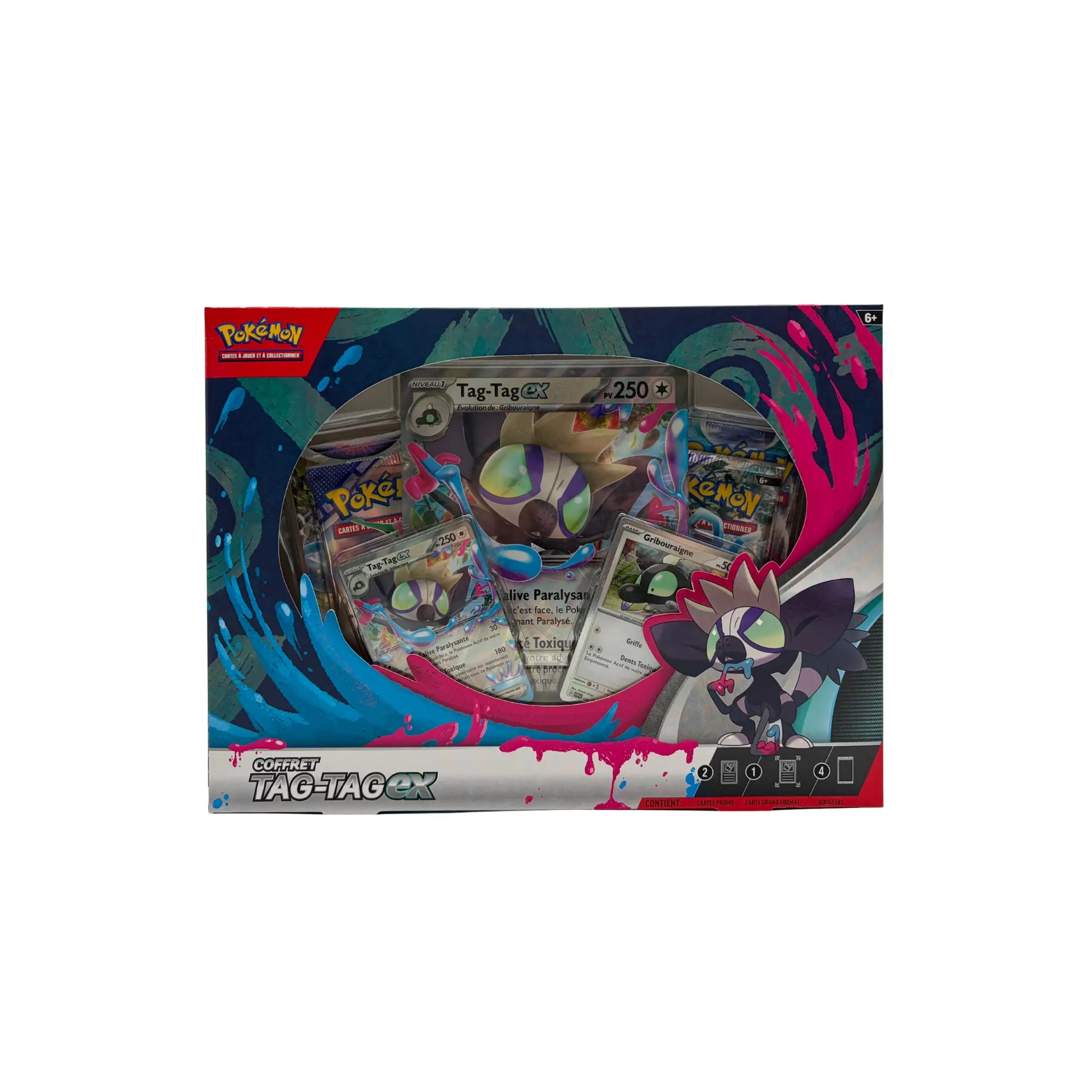 Pokémon – Coffret Tag-Tag EX (Tag-Tag ex + Boosters + Cartes Promo) Pokémon