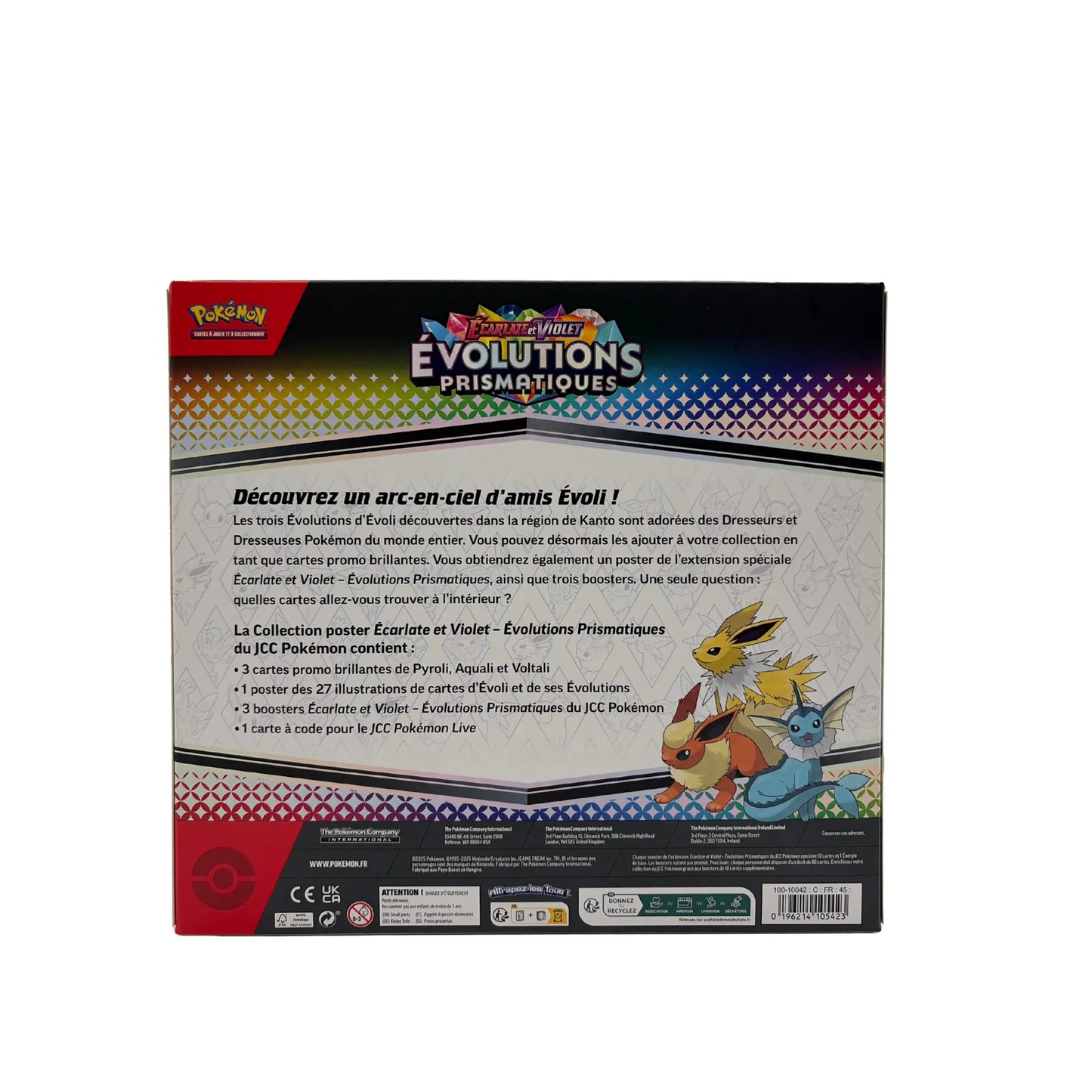 Pokémon – Collection Poster Évolutions Prismatiques (Évoli & Évolutions + 3 Boosters) Pokémon