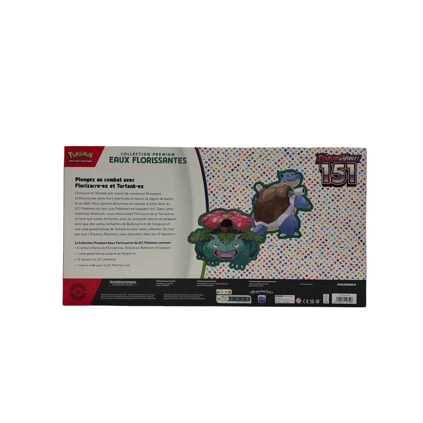 Collection Premium Écarlate & Violet 151 : Eaux Florissantes (Florizarre-ex & Tortank-ex) Pokémon