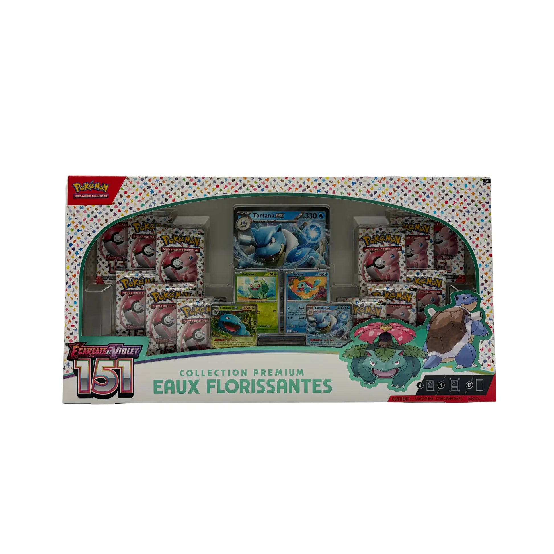 Collection Premium Écarlate & Violet 151 : Eaux Florissantes (Florizarre-ex & Tortank-ex) Pokémon