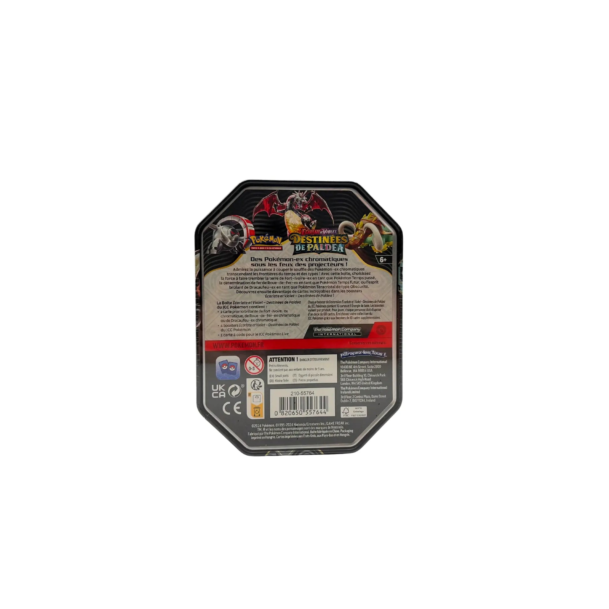 boîte métal Dracaufeu ex shiny – Destinées de Paldea (FR) Pokémon