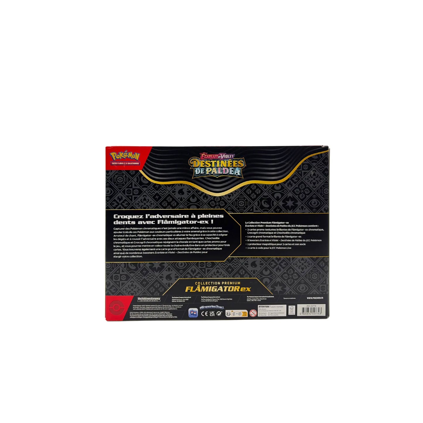 Coffret Pokémon Premium Flâmigator ex – Destinées de Paldea (FR) Pokémon