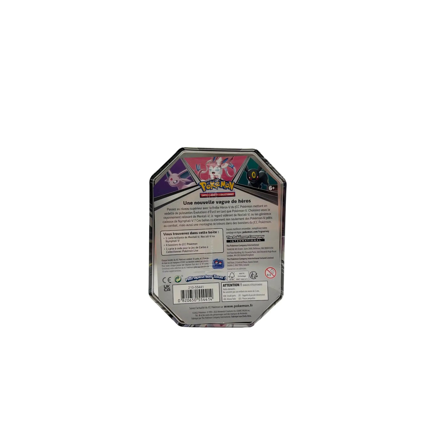 Pokémon – Boîte Métal Mentali-V (Espeon) + 4 Boosters (FR) Pokémon