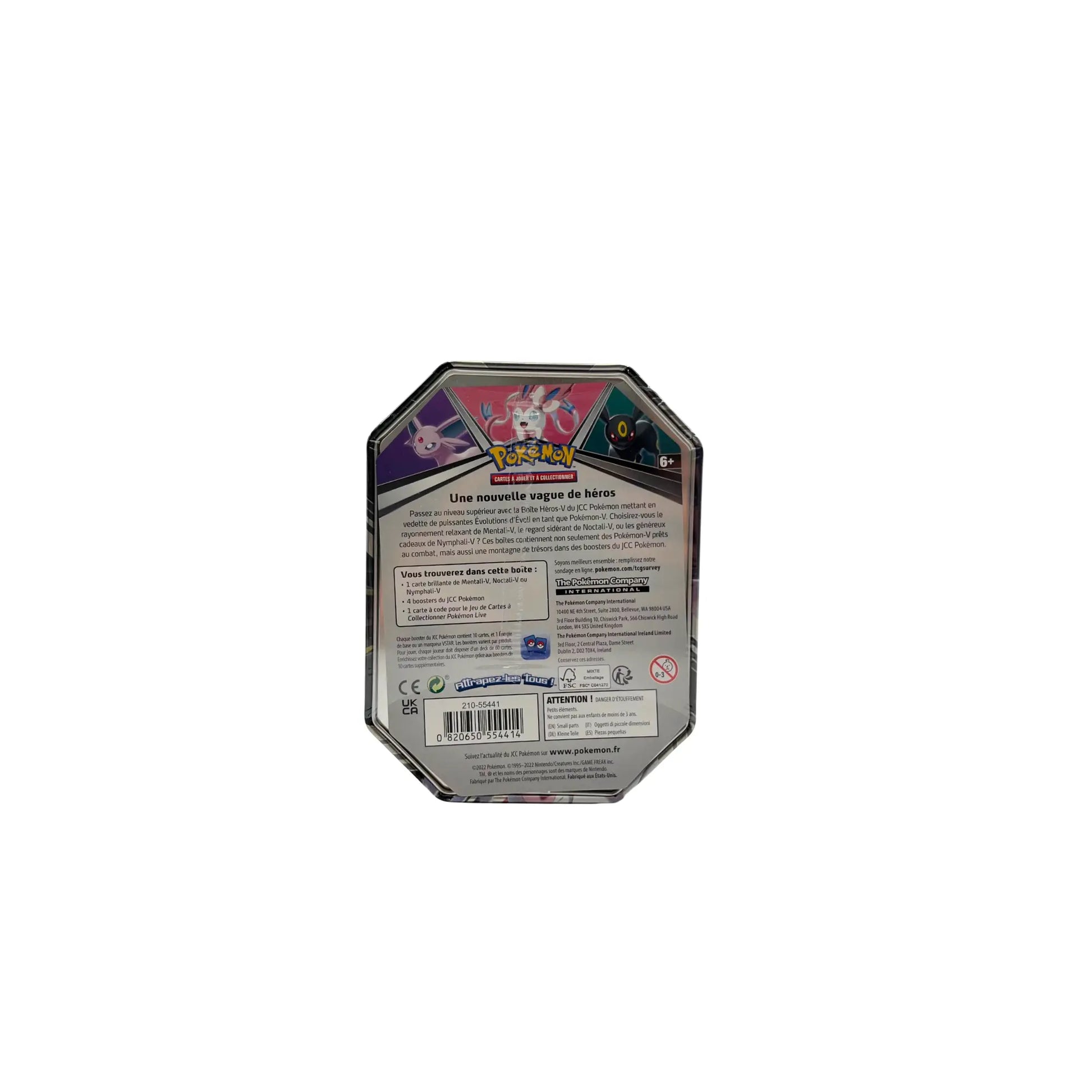 Pokémon – Boîte Métal Mentali-V (Espeon) + 4 Boosters (FR) Pokémon
