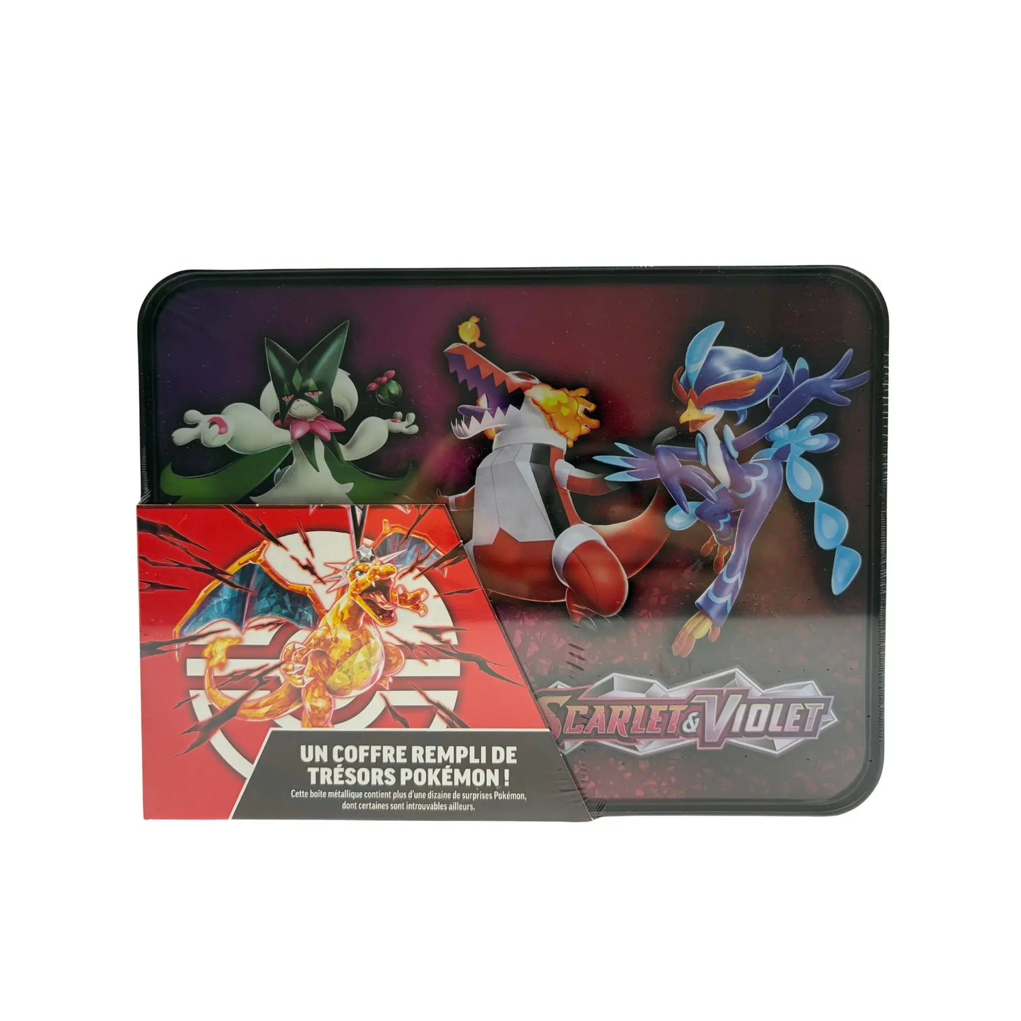 Pokémon – Boîte Métallique Écarlate & Violet (6 Boosters + 3 Cartes Promo) Pokémon