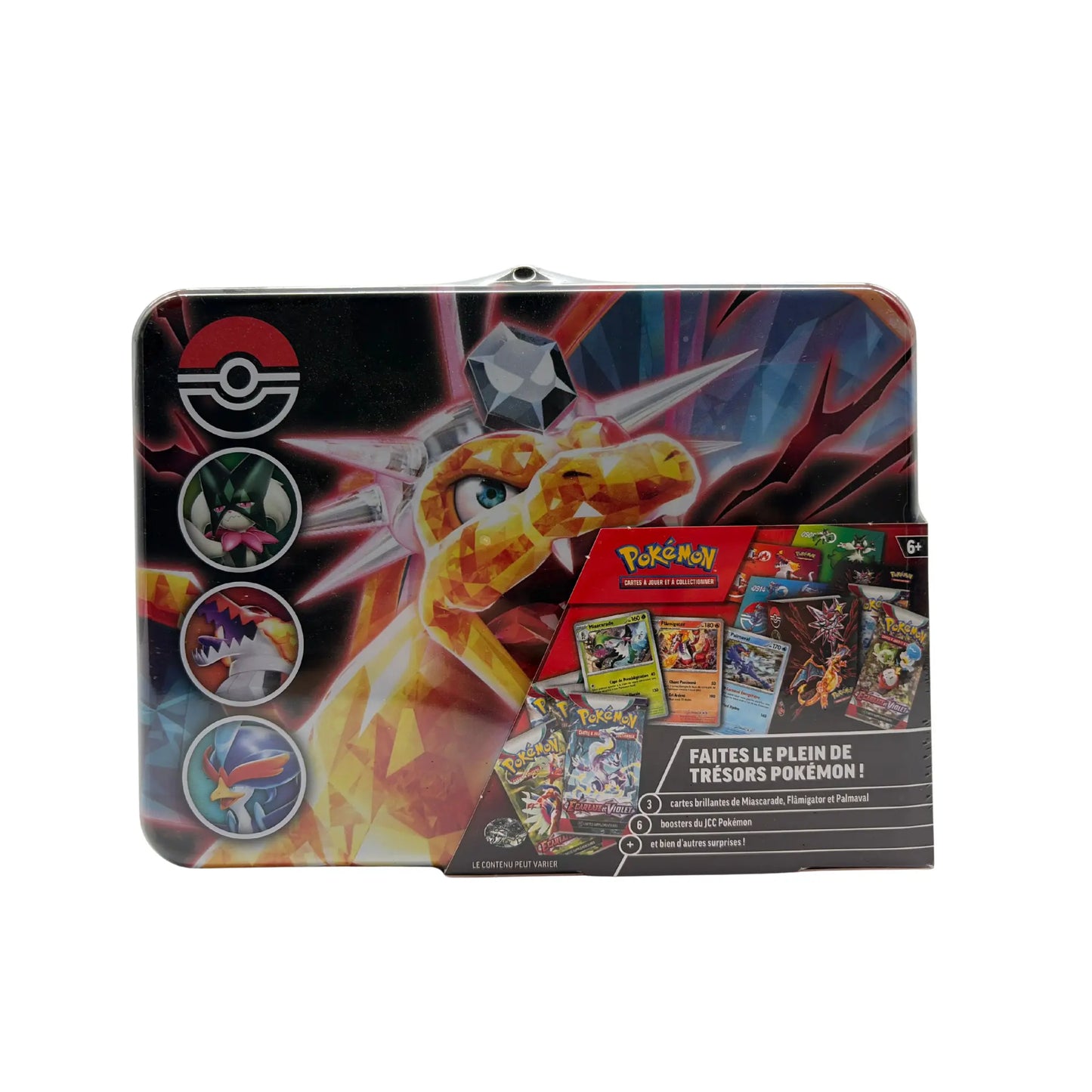 Pokémon – Boîte Métallique Écarlate & Violet (6 Boosters + 3 Cartes Promo) Pokémon