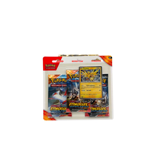 Pokémon EV – Blister 3 Boosters Étincelles Déferlantes + Carte Promo Électhor (FR) Pokémon